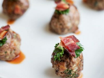 Bacon Bourbon Meatballs