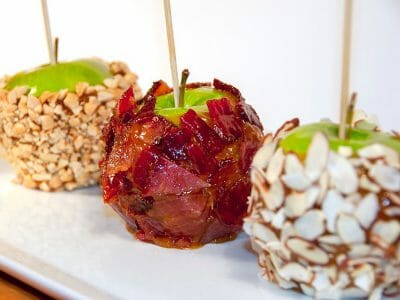 Candied Bacon Caramel Apples