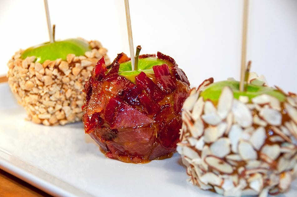 Candied Bacon Caramel Apples