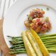 Chicken and Asparagus with Cloverdale Bacon Skillet