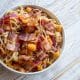 Creamy Baked Squash with Tomato and Bacon