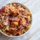 Creamy Baked Squash with Tomato and Bacon