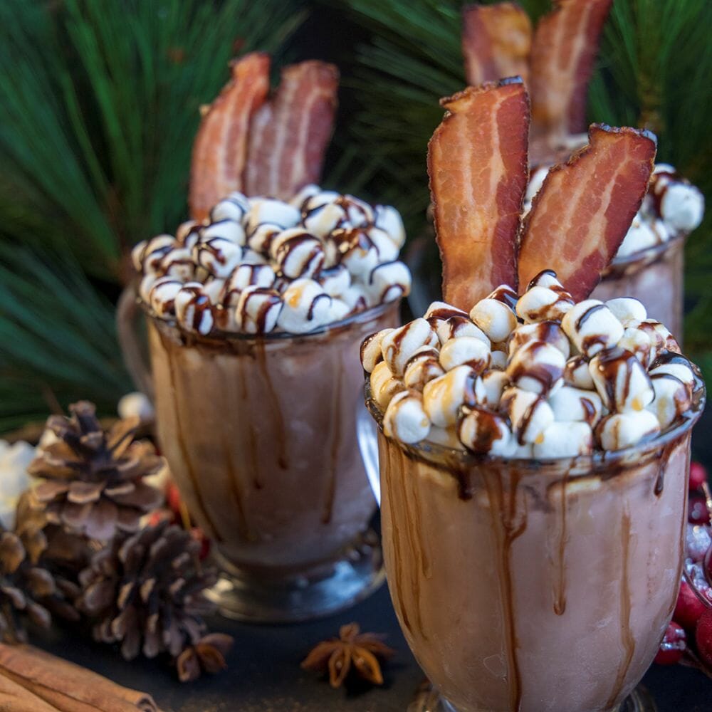 Kahlua Hot Chocolate with Cloverdale Bacon