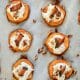 Sweet Potato Rounds with Goat Cheese topped with Bacon