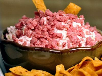 Tangy Summer Sausage Dill Pickle Dip
