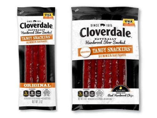 thumbnail image 2 of Cloverdale Tangy Snackers Summer Sausage Sticks, 8 Ct. / 3 Oz. EACH 2 of 11